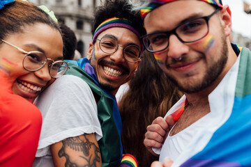 Friends in a Smiling Portrait