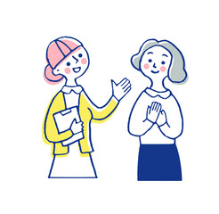 笑顔の患者と看護師
