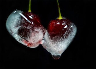 cherry in ice