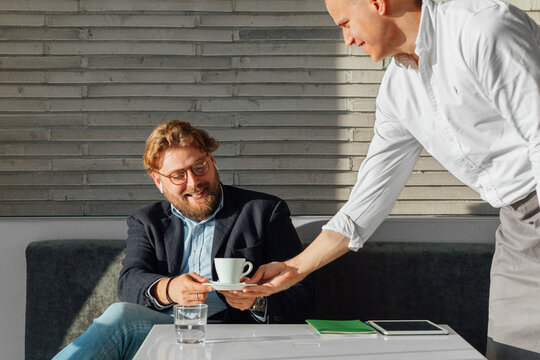 Businessman in a Restaurant