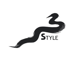 Creative design of artistic ink stain