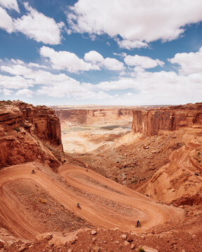 Mountain Bikers in Canyonlands National Park