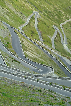 Stelvio pass. Bormio Italy