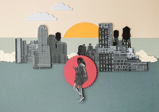 Woman in the city
