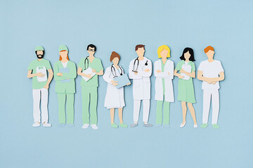 Medical workers illustration