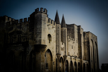 old castle in the evening