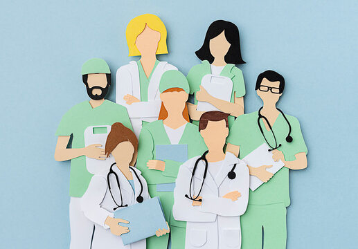 Medical workers illustration