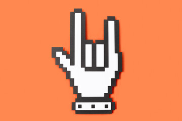 Heavy Metal Pixel Sign