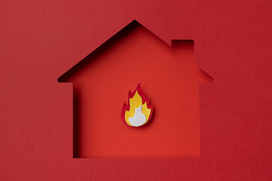 House with fire