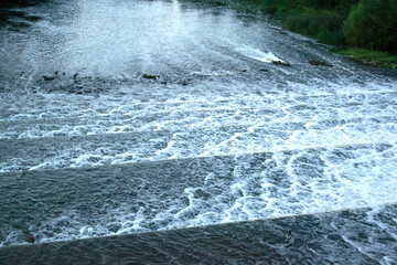 water flowing from the water