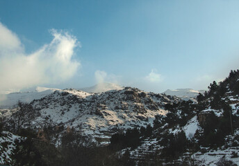 snow covered mountain
