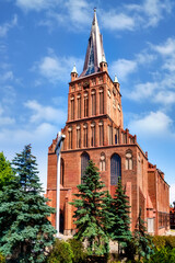 Fototapeta na wymiar St. James's Cathedral in Stettin, Poland