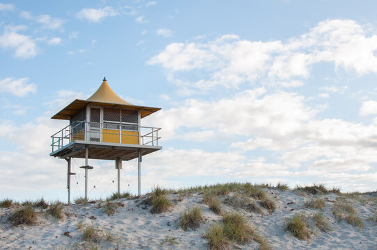 Surf lifeguard tower at Semaphore beach