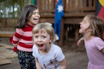 Early education, children laughing