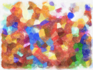 Abstract pictures Various colorful watercolor painting pattern background image create impressionist painting pattern