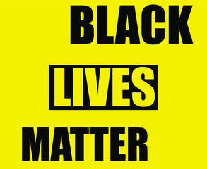 Black lives matter. Symbol of the fight against racism
