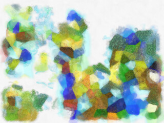 Abstract pictures Various colorful watercolor painting pattern background image create impressionist painting pattern