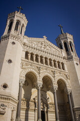 Fototapeta na wymiar Basilica of Notre-Dame de Fourvière, Lyon 