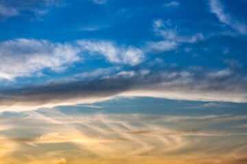 Obraz premium Blue sky with clouds