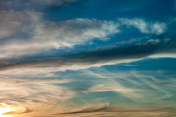Cloudy gradient sky 