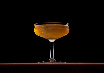 Brooklyn cocktail in a fancy cocktail glass