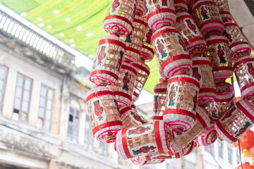 lanterns of Mid-Autumn festival hang on ceiling for sale in china