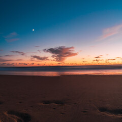 Atardecer en una playa
