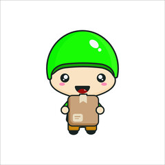 Cute Online Rider Take A Box