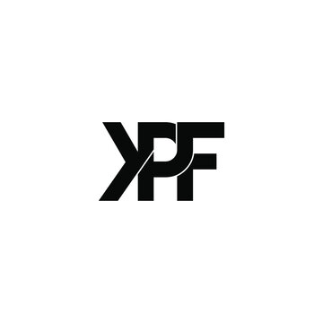 kpf letter original monogram logo design