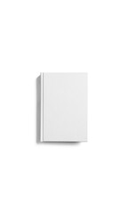 White book on white background. 白背景の上の白い本