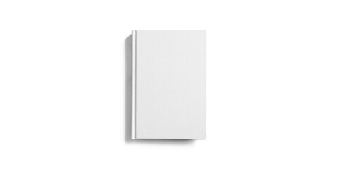 White book on white background. 白背景の上の白い本
