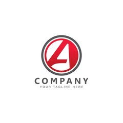 Letter A Circle Logo Design Inspiration