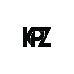 kpz letter original monogram logo design