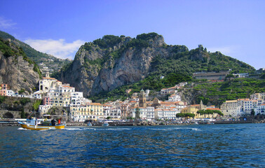 Fototapeta premium amalfi coast town