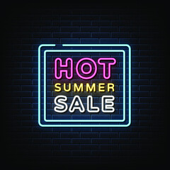 Hot summer sale neon sign