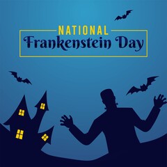 National Frankenstein Day Vector Illustration
