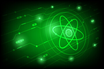 Abstract technology Atom concept innovation background vector illustration
