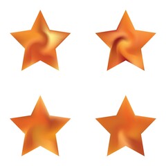 Collection of pentagram mesh backgrounds.