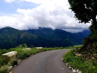 mountain road in the mountains