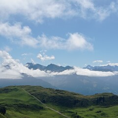 Fototapeta premium mountains and clouds