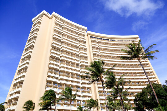 Honolulu, Hawaii, U.S.A. - Sheraton Waikiki Hotel: The Sheraton Waikiki Hotel Is A Resort Hotel In Waikiki, Honolulu, Hawaii.