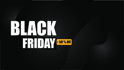 Black Friday promotion campaign elegant and elegant black background