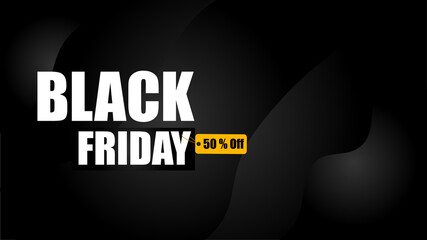 Black Friday promotion campaign elegant and elegant black background