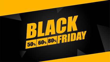 Advertising art of Black Friday promotion campaign.