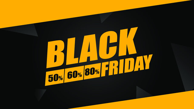 Advertising art of Black Friday promotion campaign.