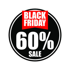 Black friday sale flyer, banner and background illustration vector.