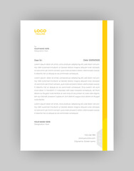 Professional And Modern Business Style, Flat Letterhead Design Template Vector