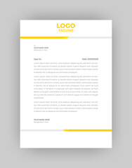 Professional And Modern Business Style, Flat Letterhead Design Template Vector