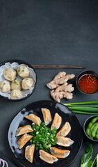 Asian dumplings set