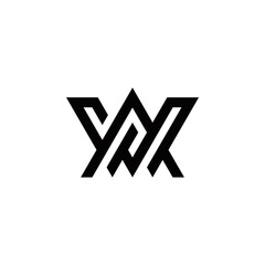 a w aw wa initial logo design vector symbol graphic idea creative